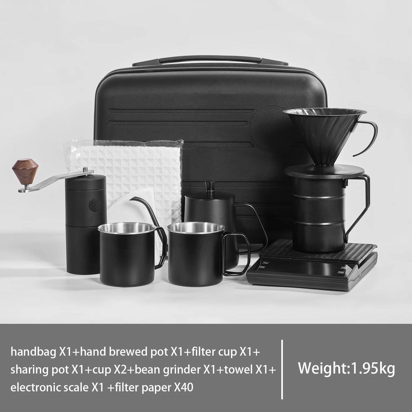 BANLEE Travel Pour Over Coffee Maker Gift Set