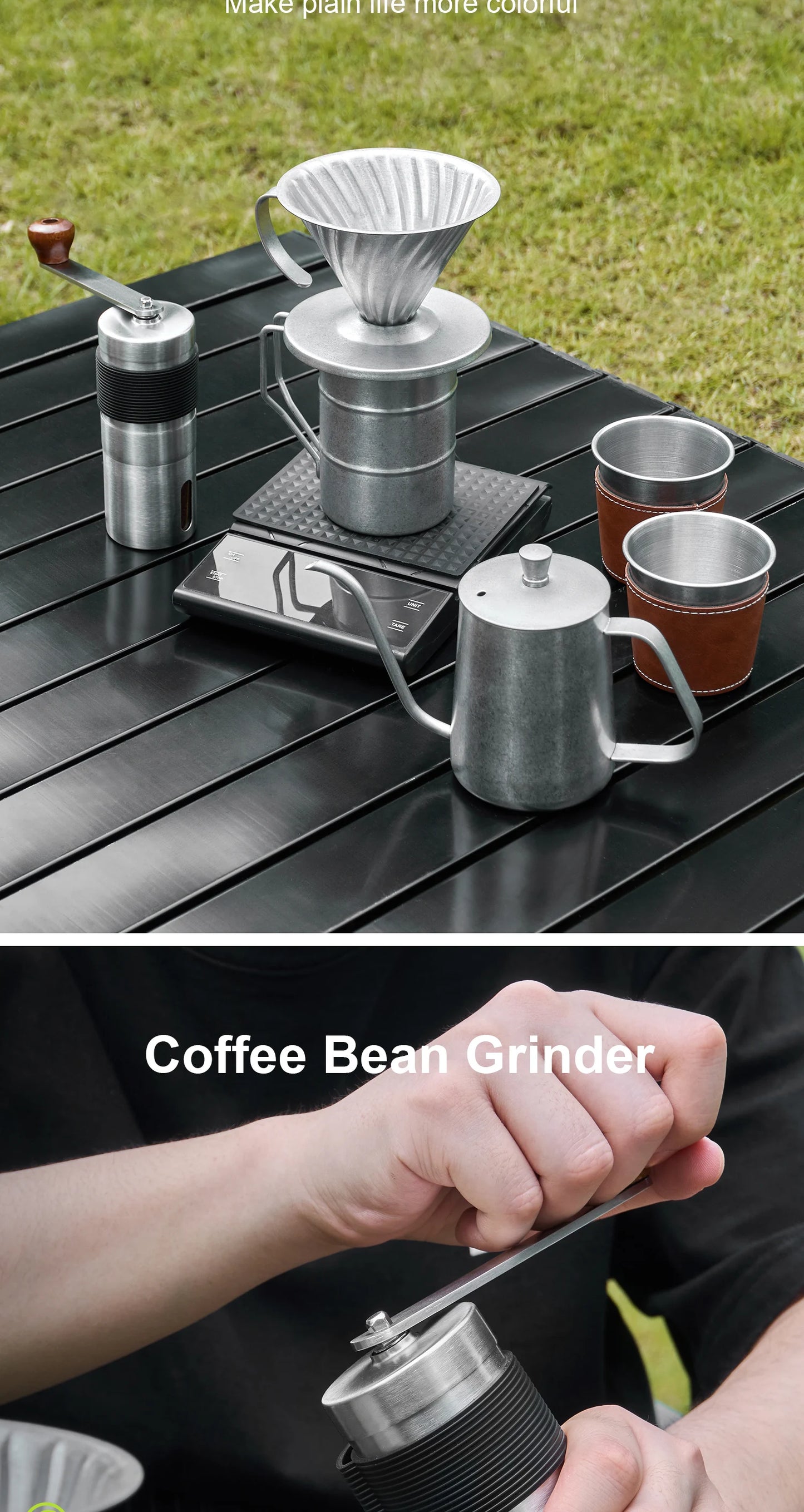 BANLEE Travel Pour Over Coffee Maker Gift Set