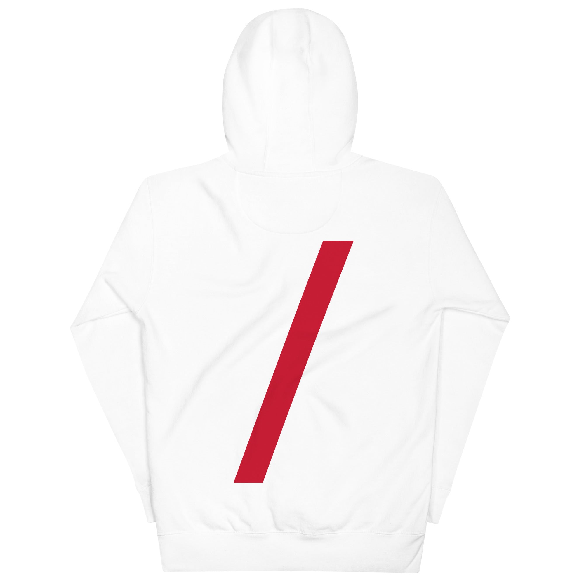 Half red cheap half white hoodie